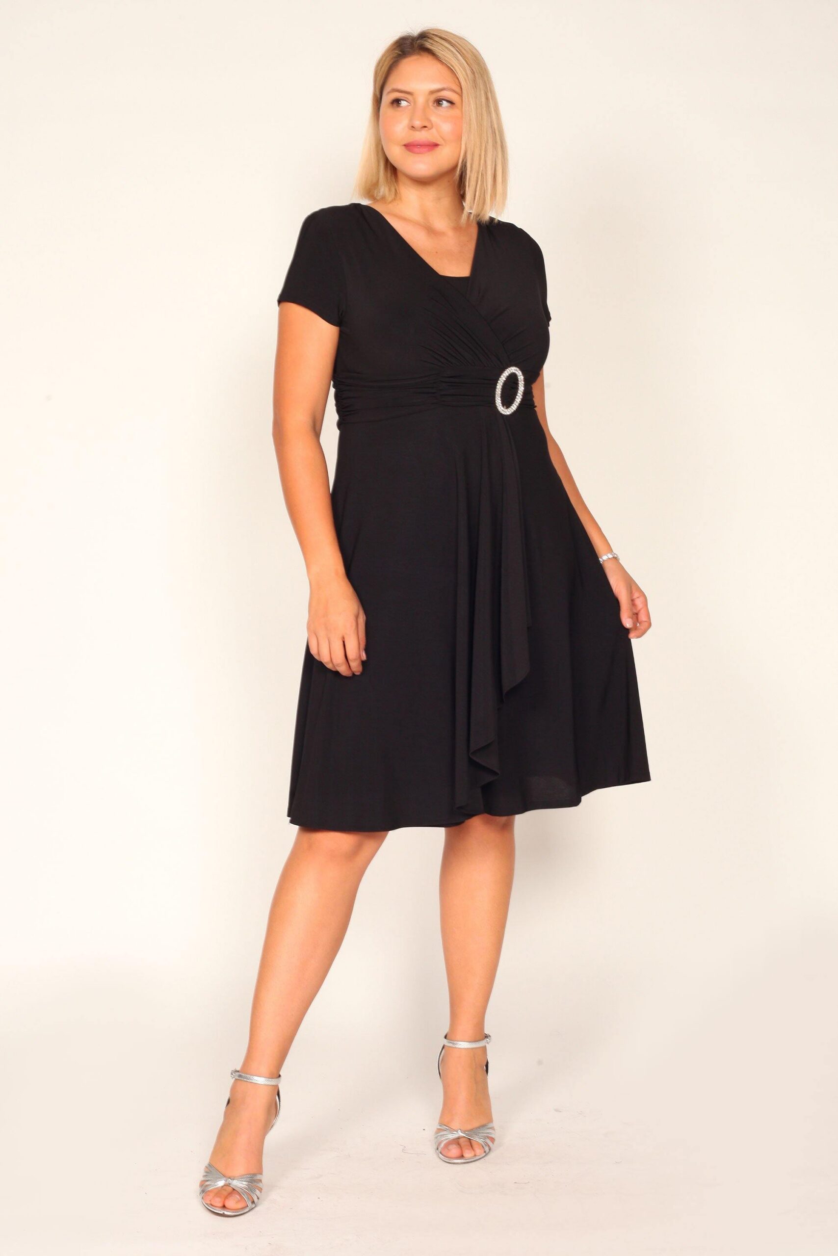Short Plus Size Dress Mother of the Bride R&M Richards 1149W - Image 11