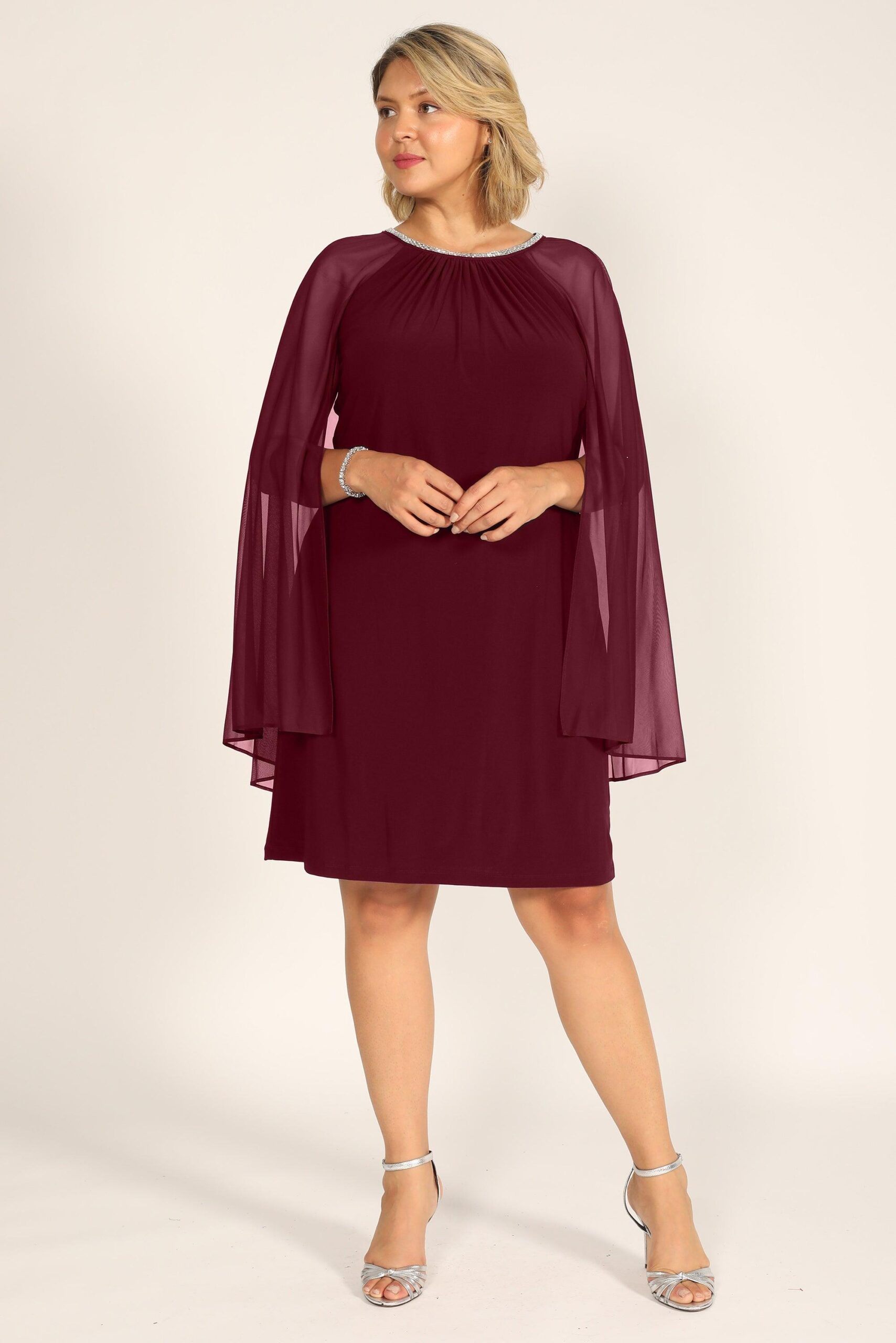 Short Plus Size Dress Cape R&M Richards 2496W - Image 11