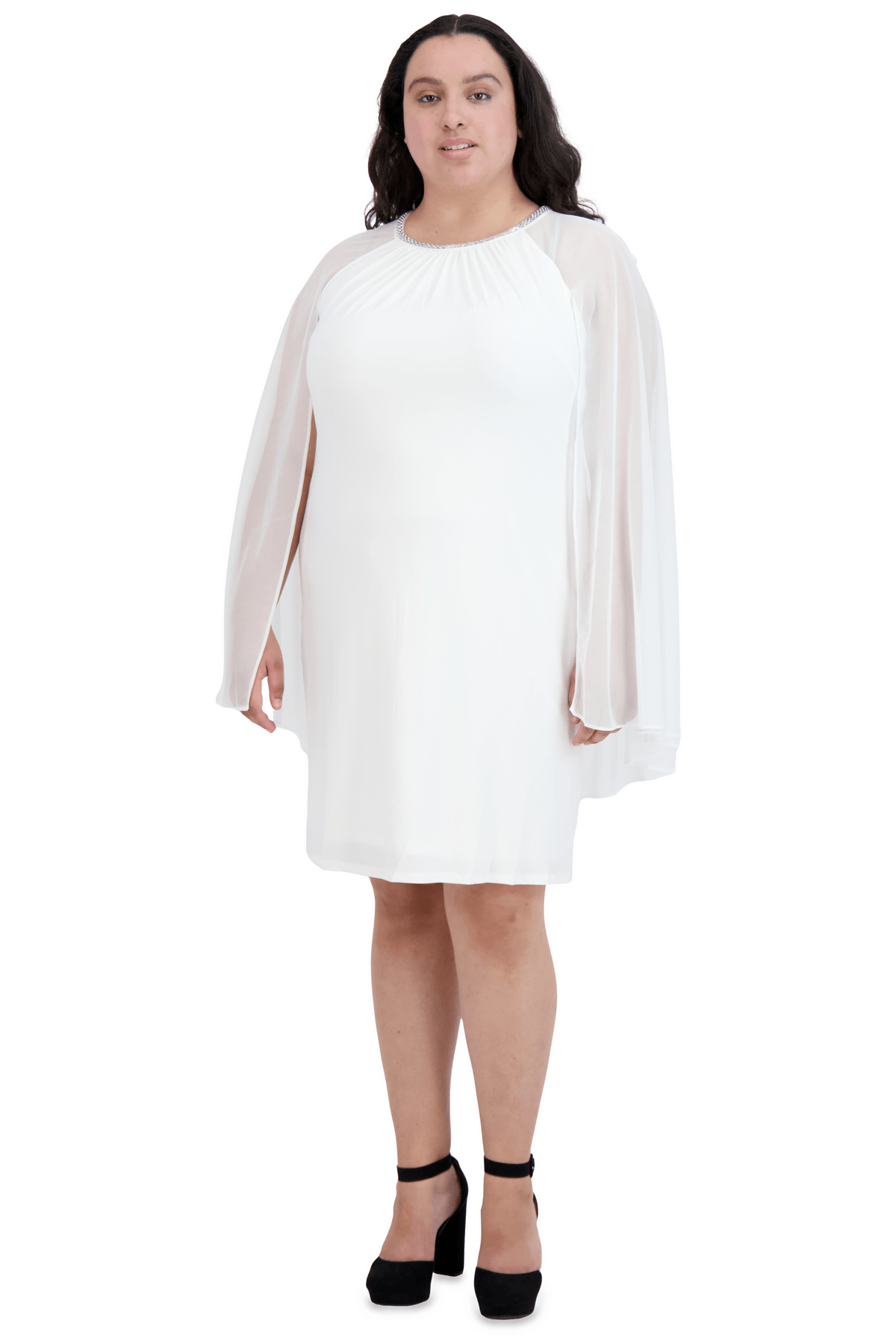 Short Plus Size Dress Cape R&M Richards 2496W - Image 12