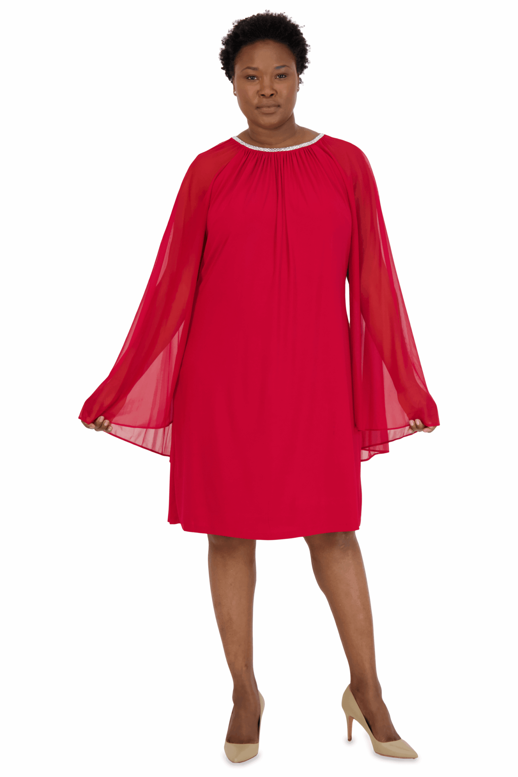 Short Plus Size Dress Cape R&M Richards 2496W - Image 15