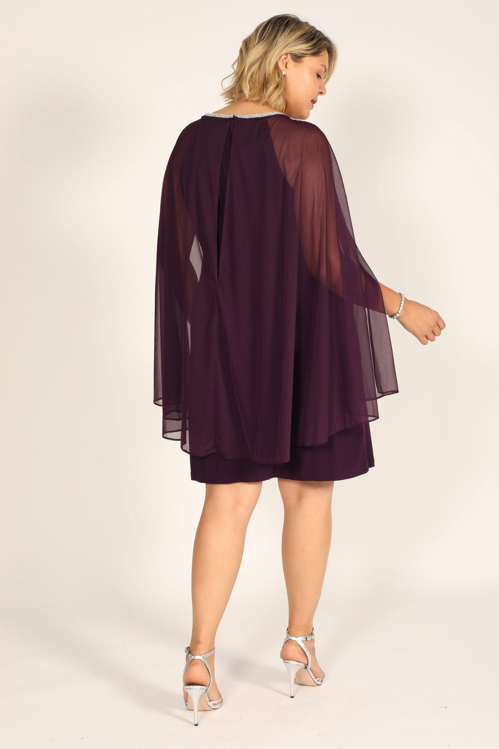 Short Plus Size Dress Cape R&M Richards 2496W - Image 3