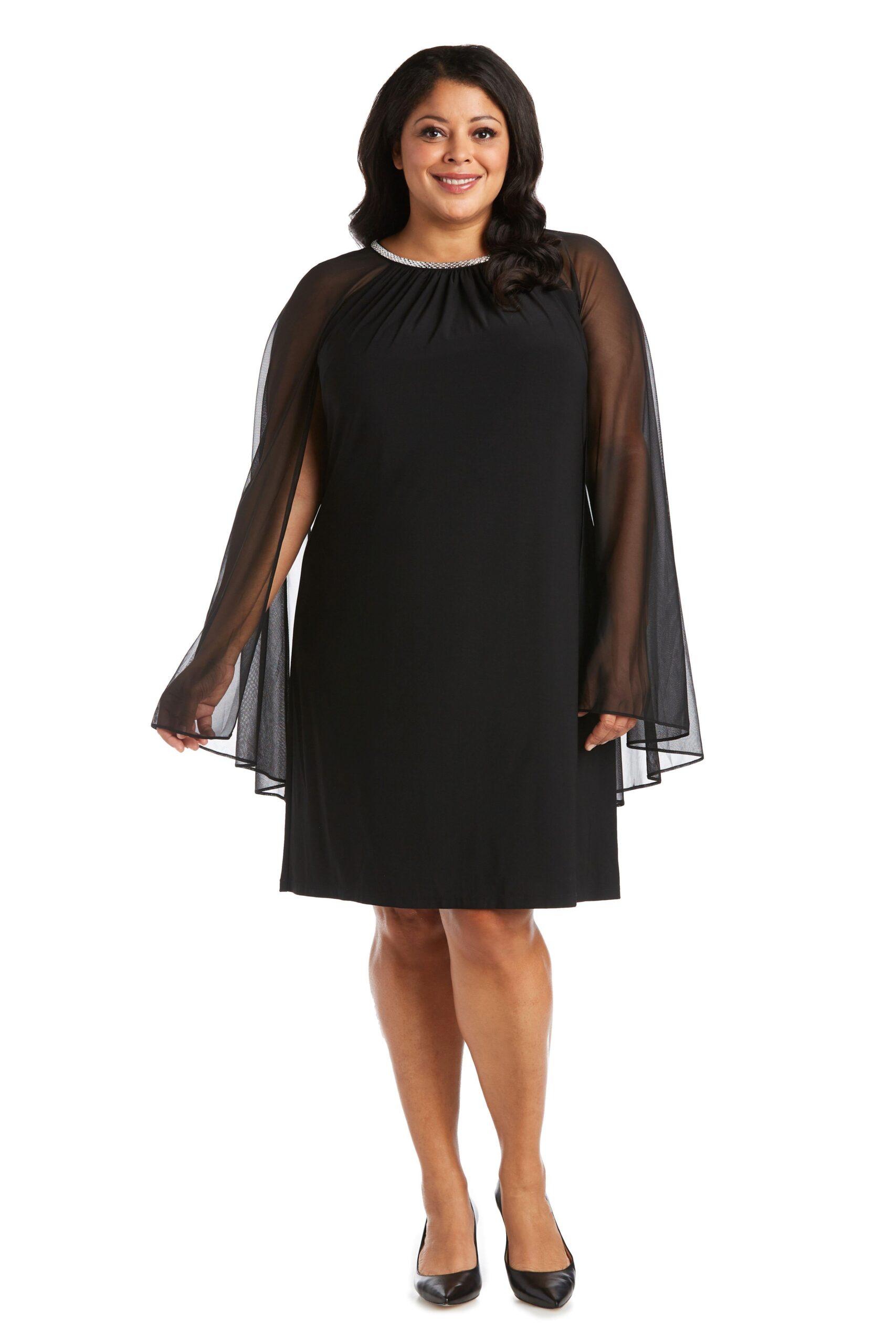 Short Plus Size Dress Cape R&M Richards 2496W - Image 5