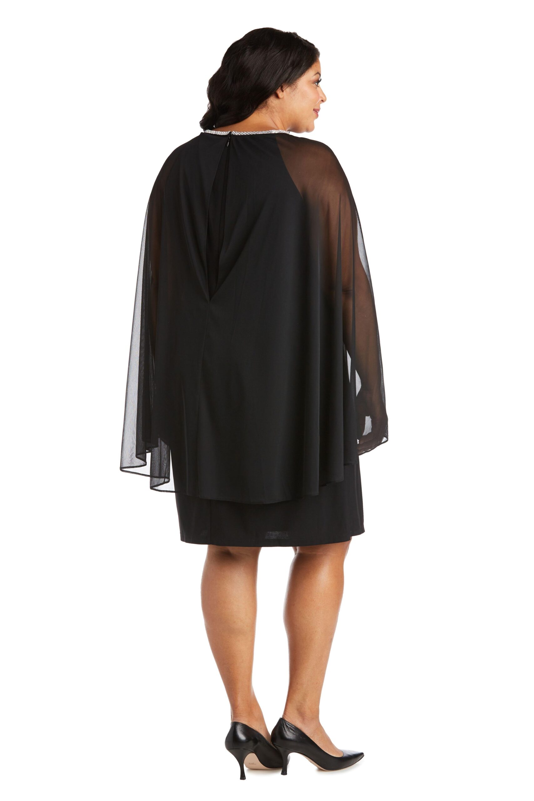 Short Plus Size Dress Cape R&M Richards 2496W - Image 9