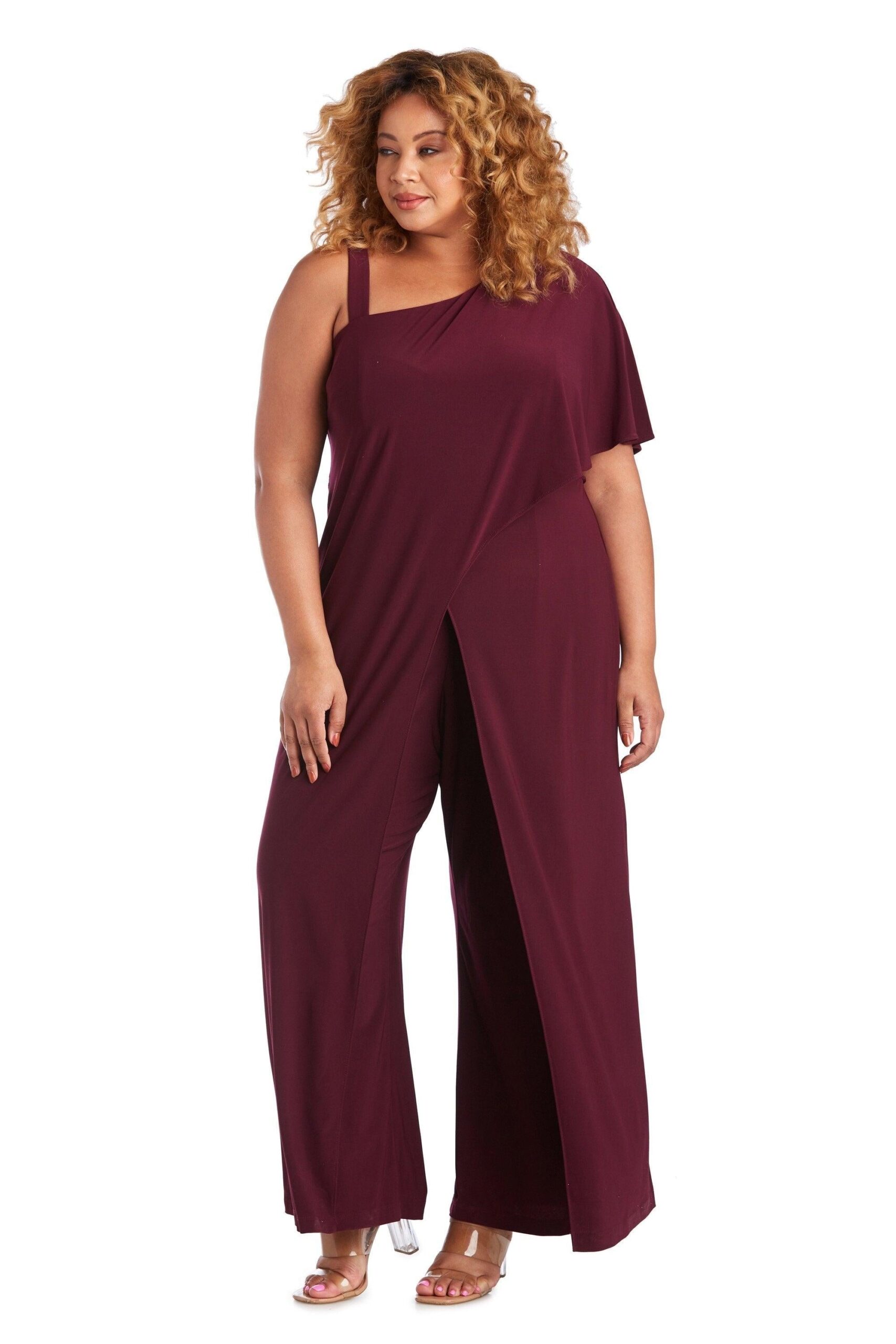Formal Plus Size Jumpsuit Jumpsuit R&M Richards 3130W