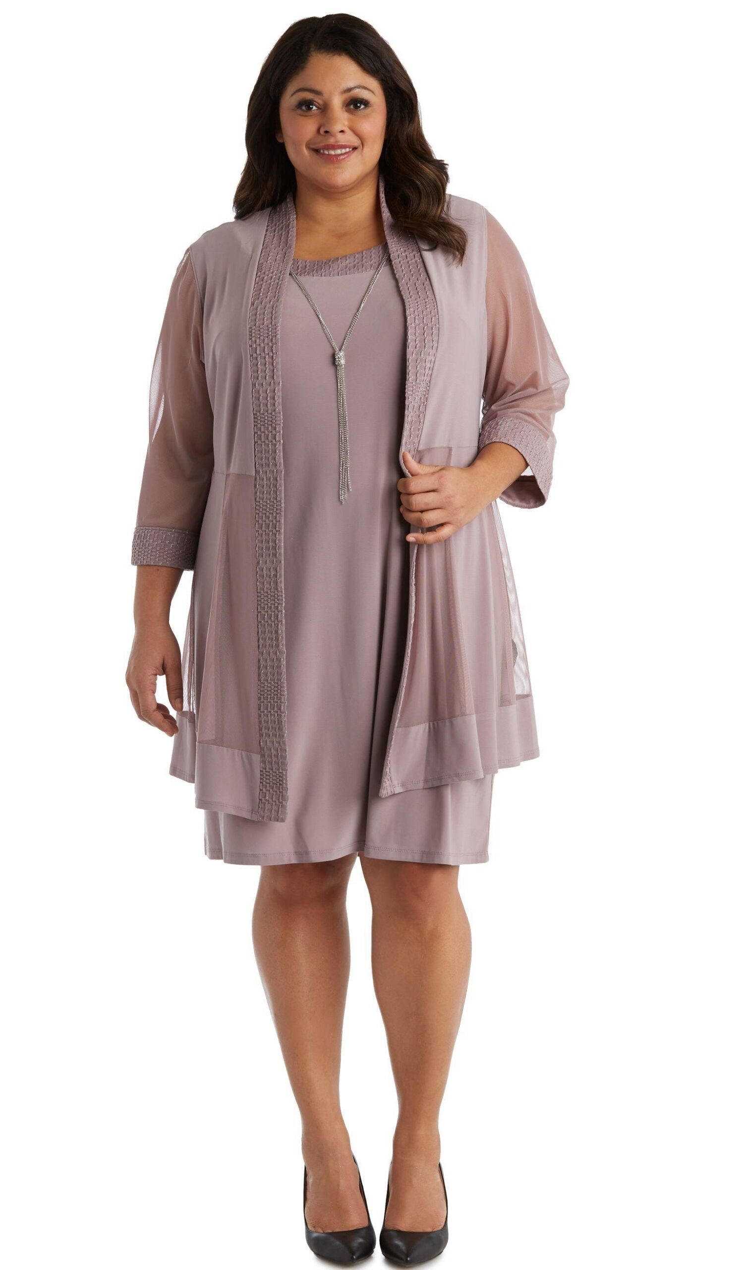 Short Plus Size Jacket Formal R&M Richards 5394W - Image 6