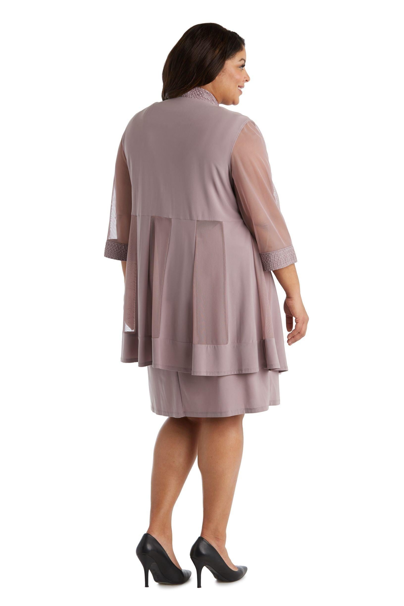 Short Plus Size Jacket Formal R&M Richards 5394W - Image 9
