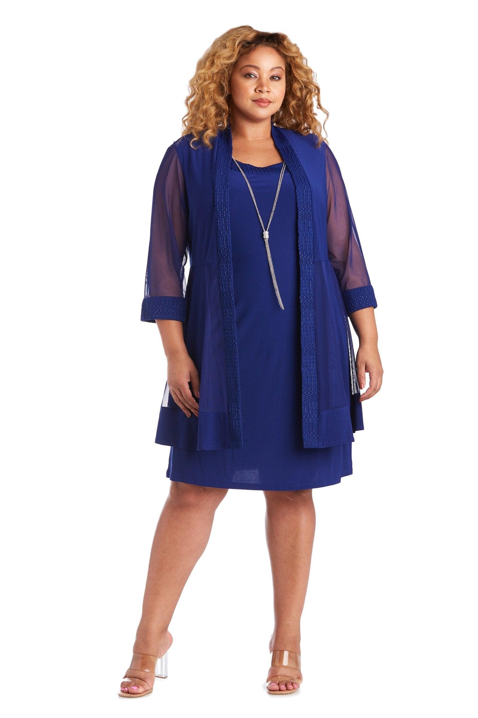 Short Plus Size Jacket Formal R&M Richards 5394W - Image 13
