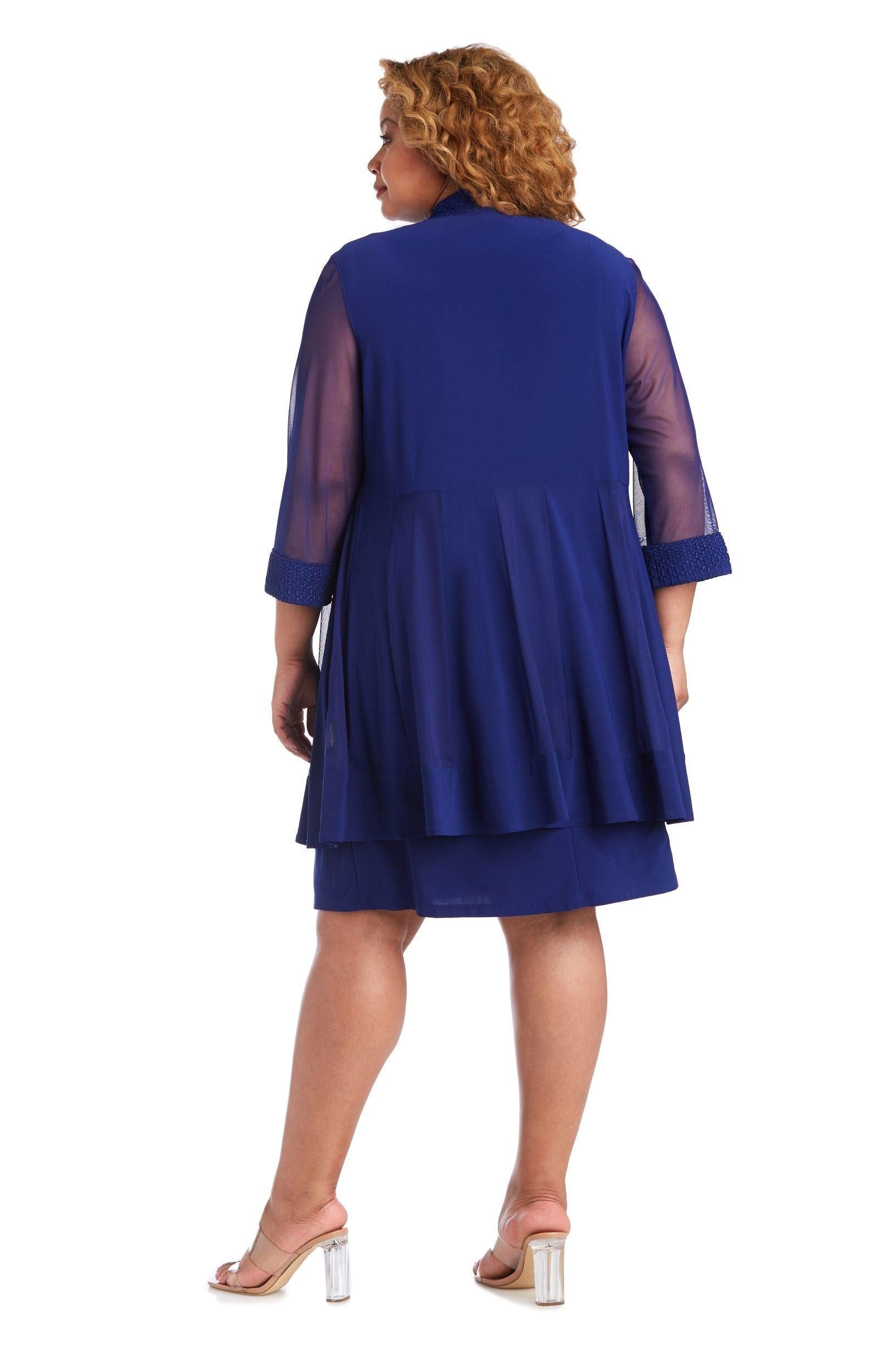 Short Plus Size Jacket Formal R&M Richards 5394W - Image 14