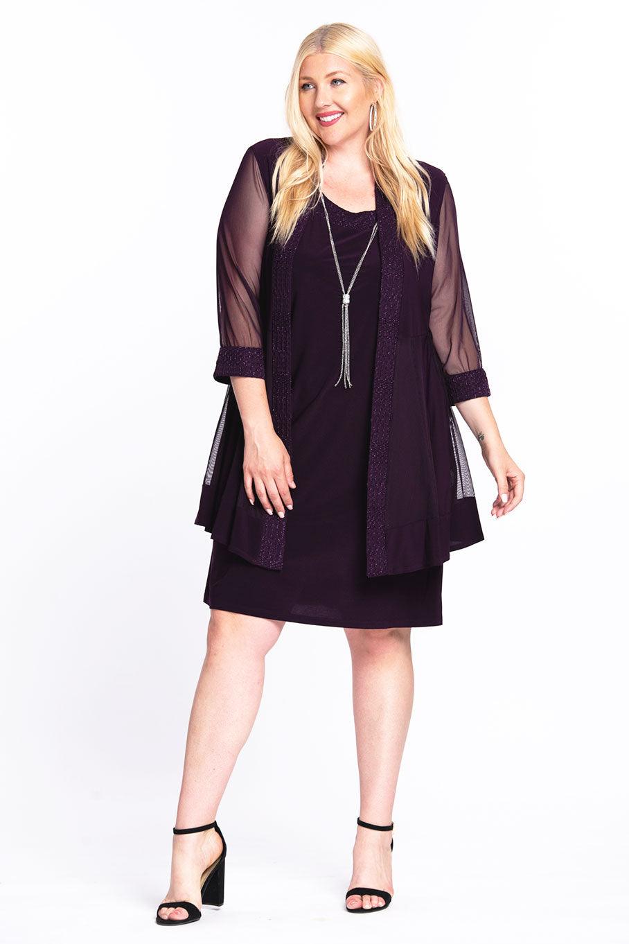 Short Plus Size Jacket Formal R&M Richards 5394W - Image 7