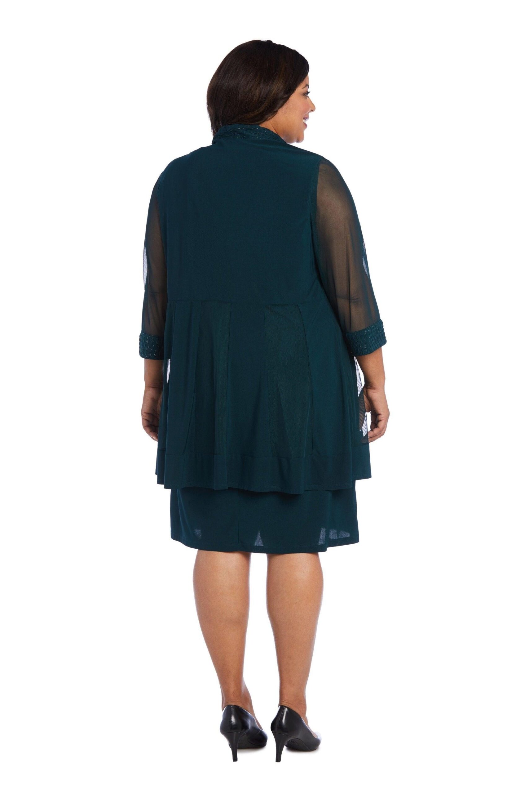 Short Plus Size Jacket Formal R&M Richards 5394W - Image 2