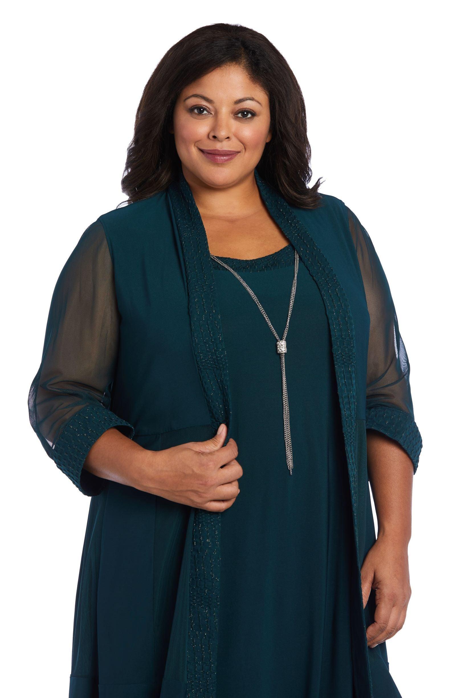 Short Plus Size Jacket Formal R&M Richards 5394W - Image 5