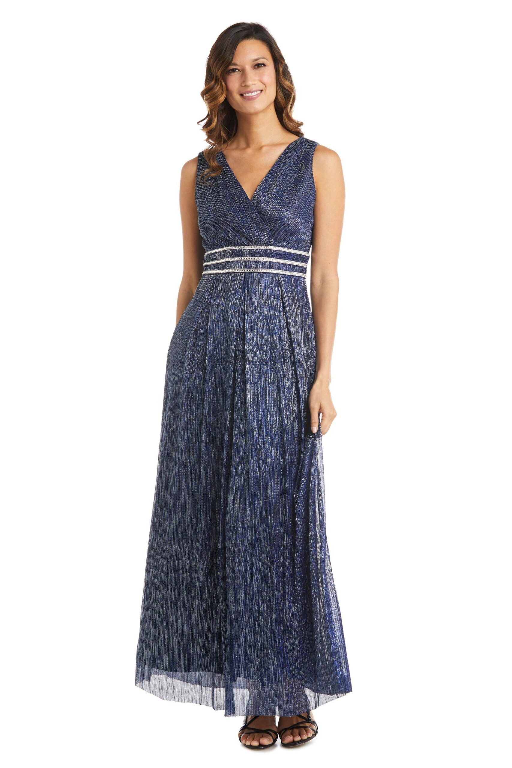 Long Mother Of The Bride Dress Long R&M Richards 7068 - Image 4
