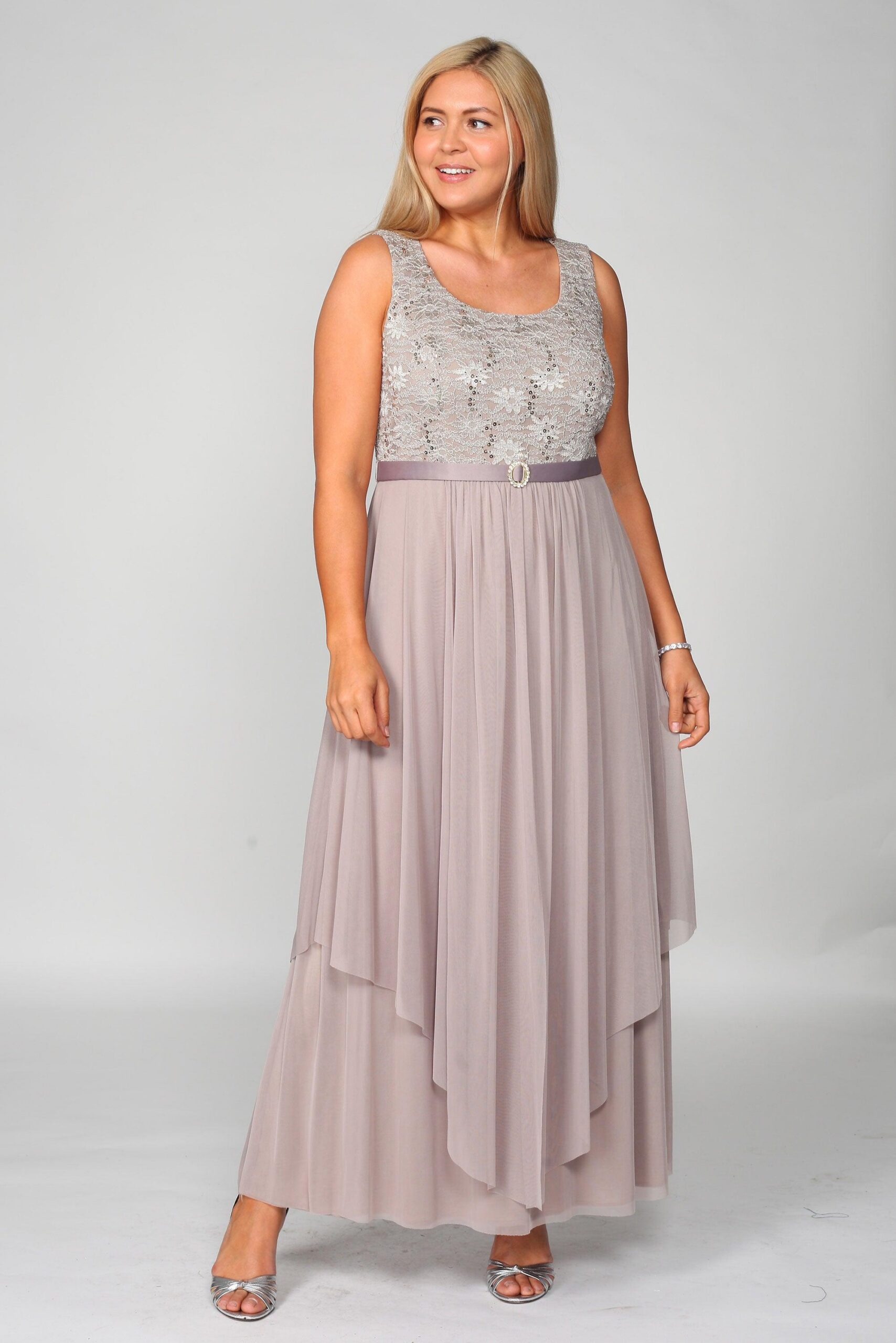 Mother of the Bride Long Evening Jacket Dress by R&M Richards 7300 - Image 9