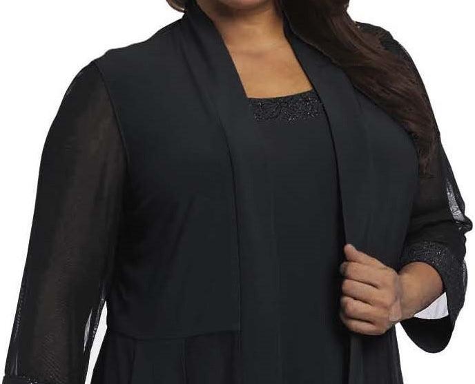 Short Plus Size Dress Mother of Bride R&M Richards 8271W - Image 15