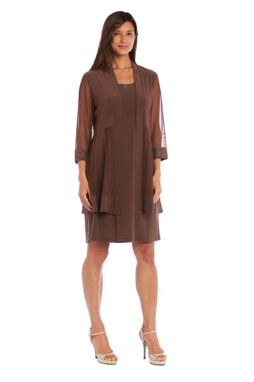 Short Plus Size Dress Mother of Bride R&M Richards 8271W - Image 17