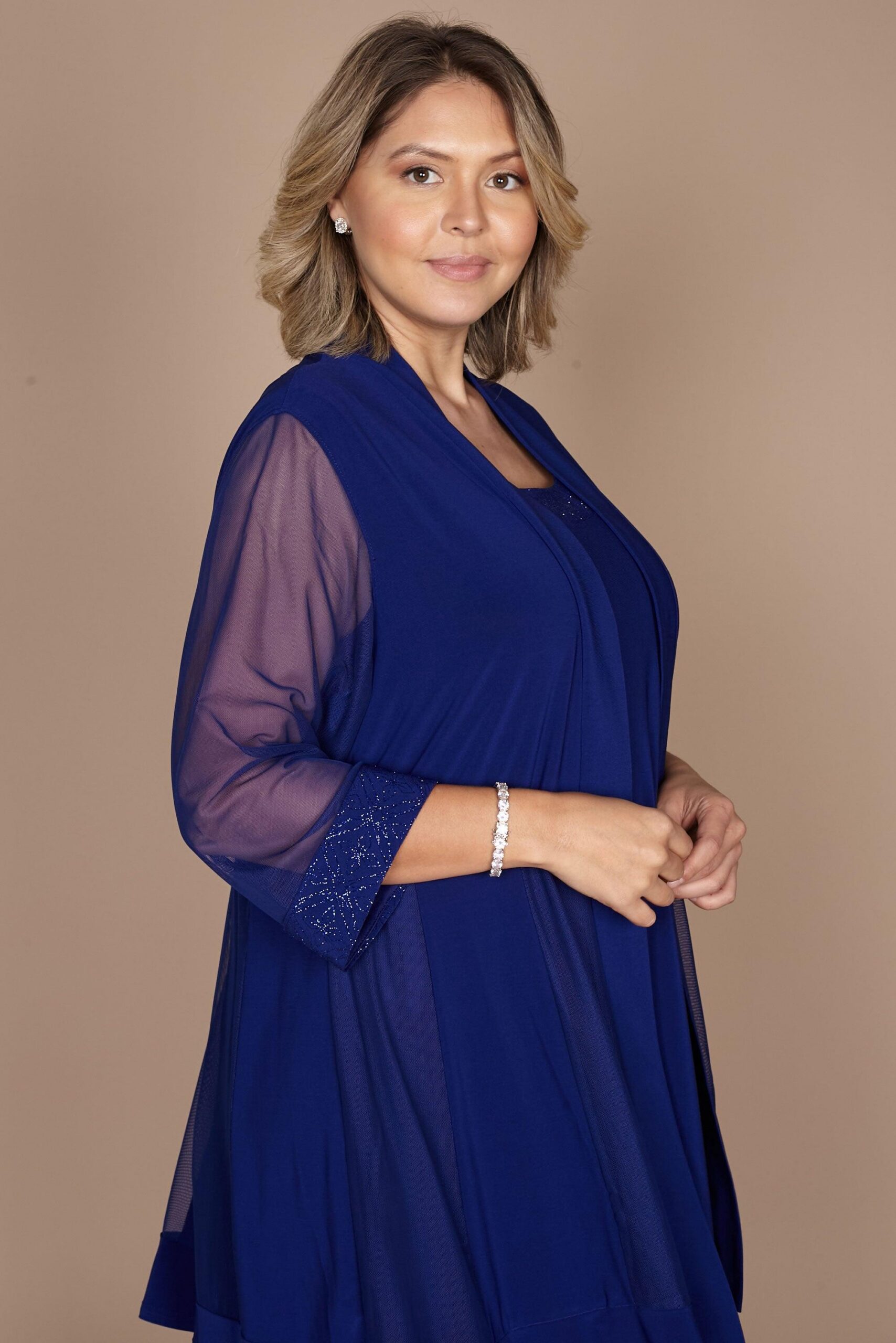 Short Plus Size Dress Mother of Bride R&M Richards 8271W - Image 27