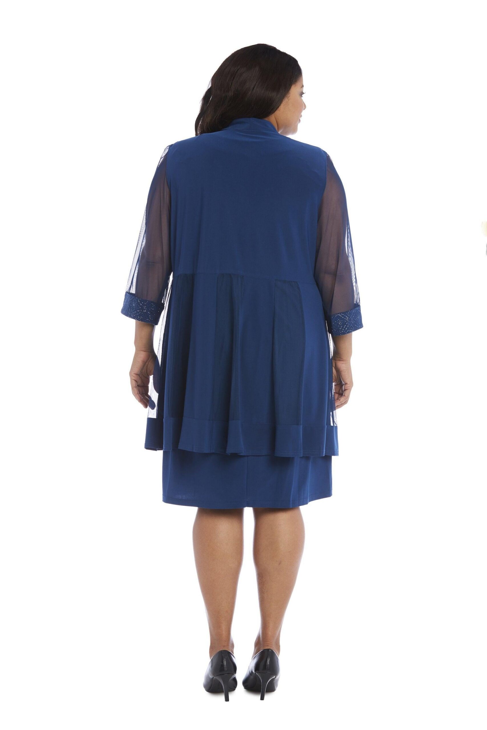 Short Plus Size Dress Mother of Bride R&M Richards 8271W - Image 29