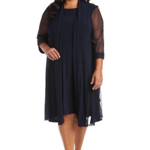 Plus Size Short Dress Jacket R&M Richards 3221W