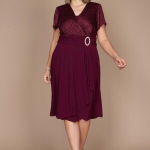 Short Plus Size Dress Formal R&M Richards 9109W