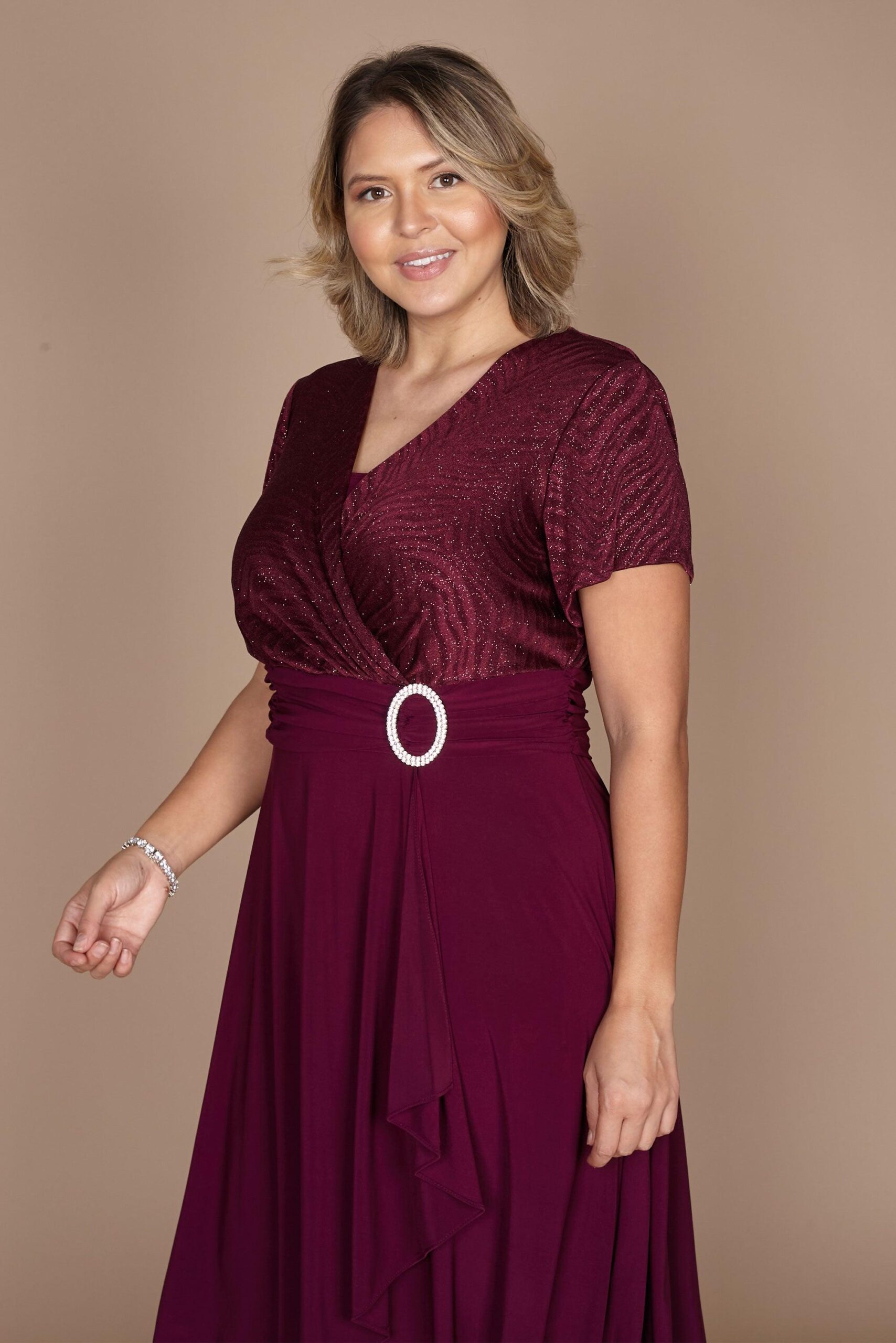 Short Plus Size Dress Formal R&M Richards 9109W - Image 3
