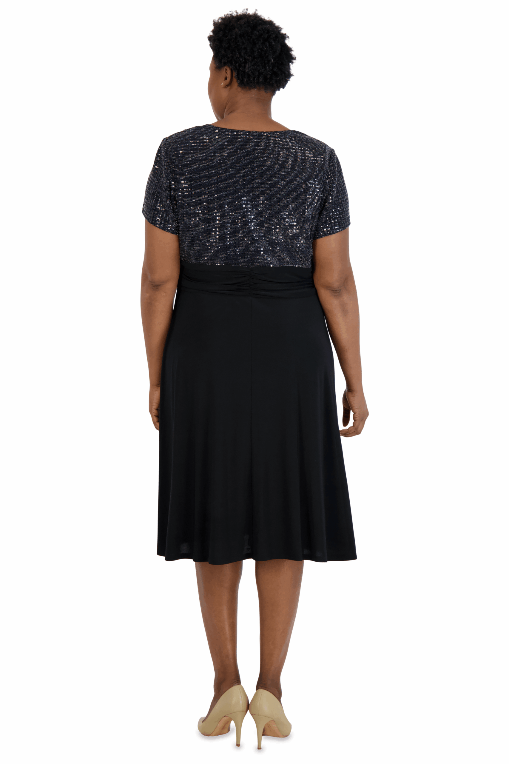 Plus Size Short Dress Cocktail R&M Richards 9119W - Image 6