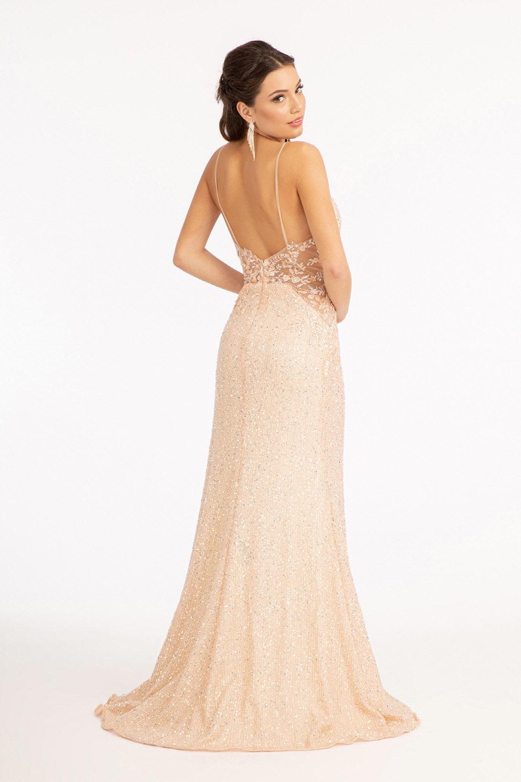 Sequin Mermaid Long Prom Dress - Image 6