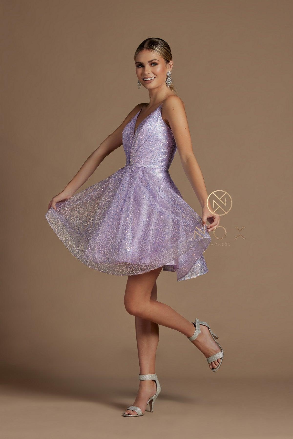 Sequins Cocktail Short Homecoming Dress - Image 3