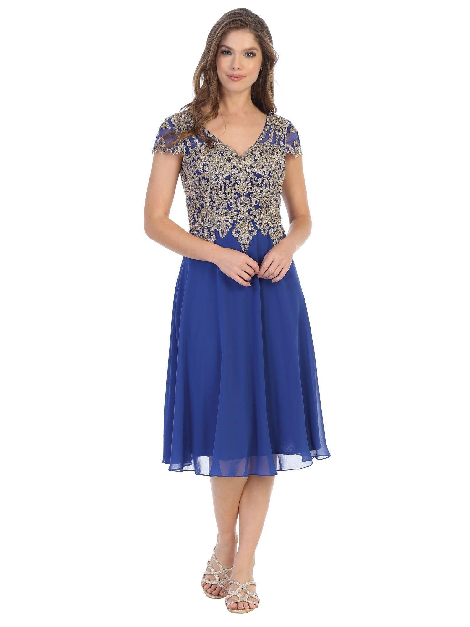 Short Formal Mother of the Bride Dress - Image 2