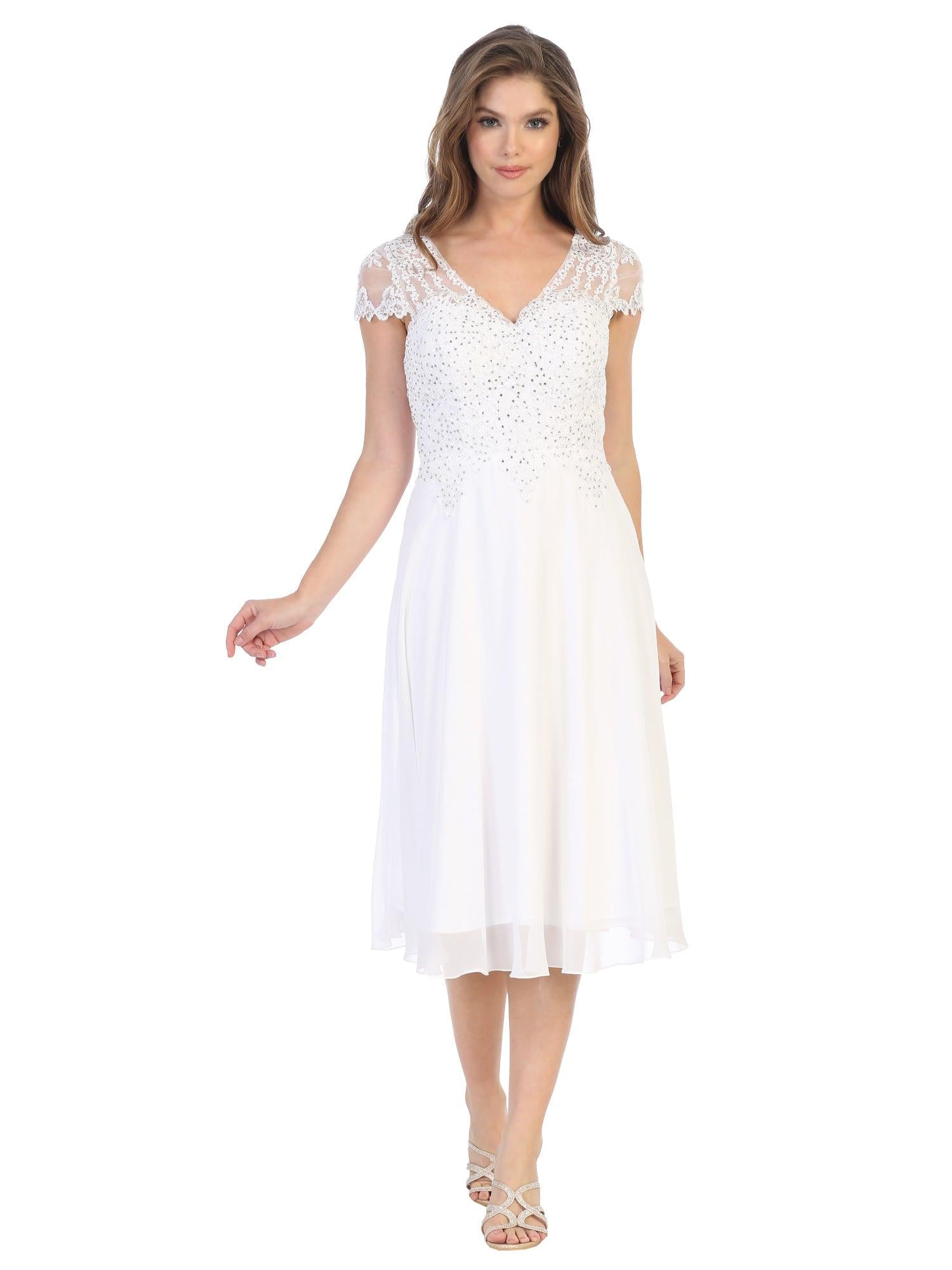 Short Formal Mother of the Bride Dress - Image 4