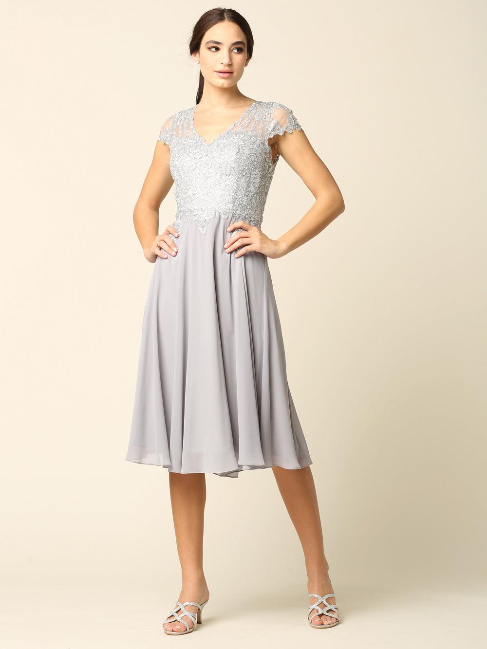 Short Formal Mother of the Bride Dress - Image 5