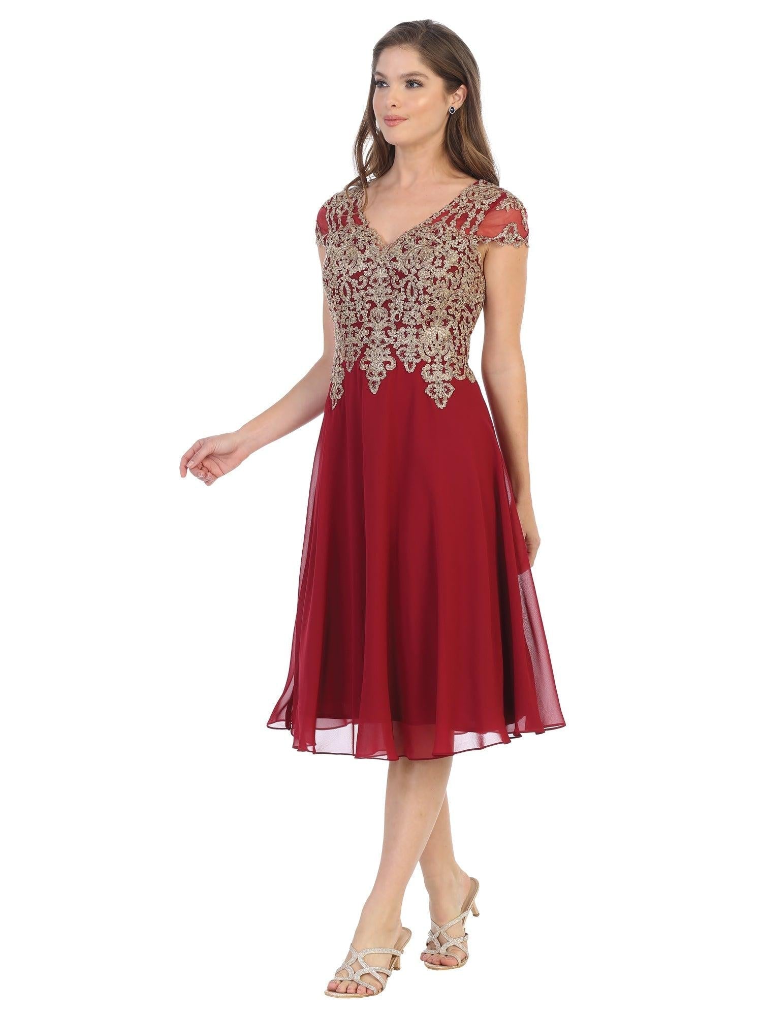 Short Formal Mother of the Bride Dress - Image 6