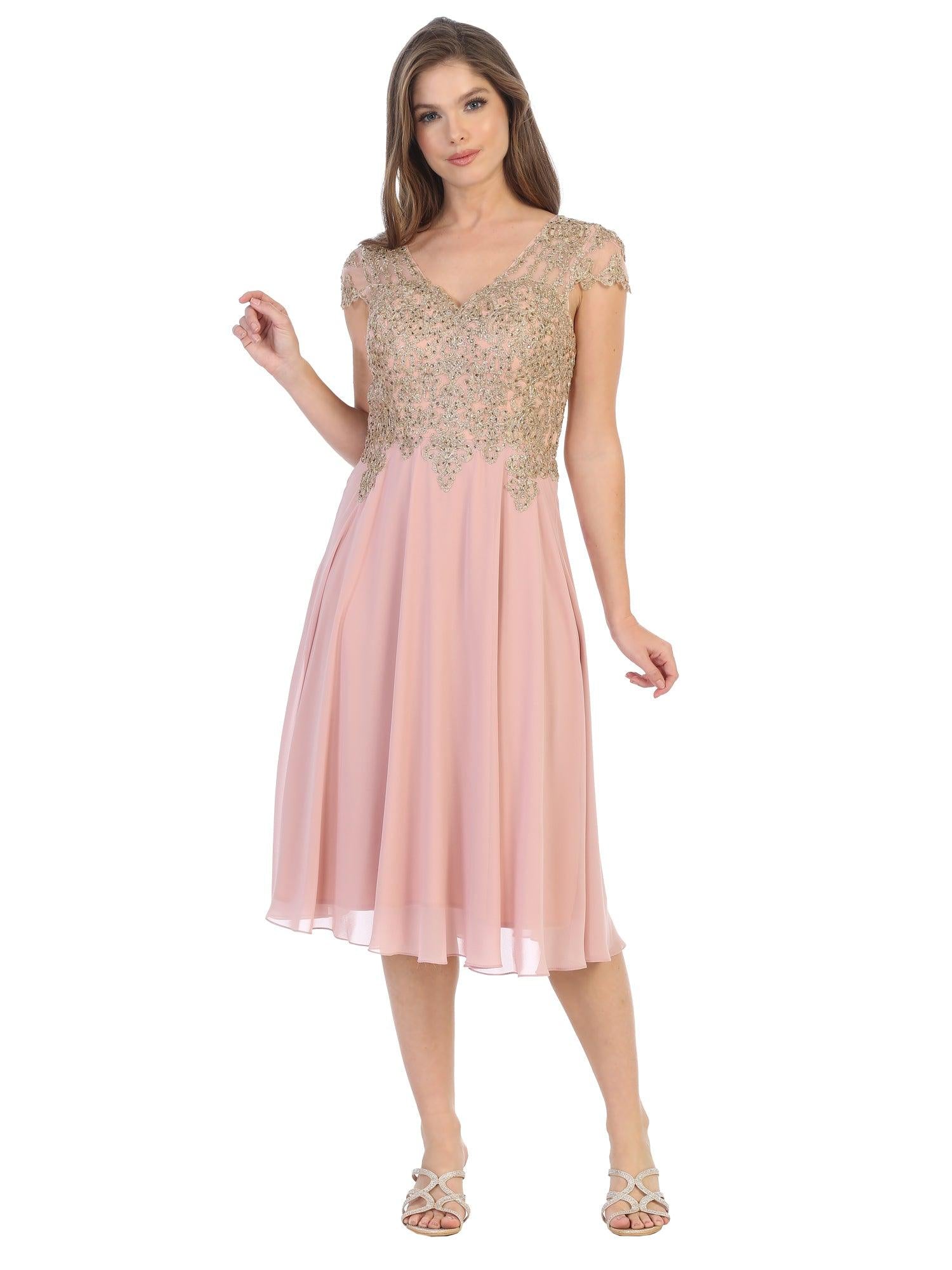 Short Formal Mother of the Bride Dress - Image 9