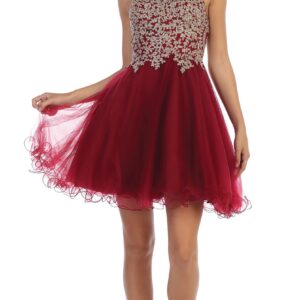 Short Homecoming Halter Prom Dress