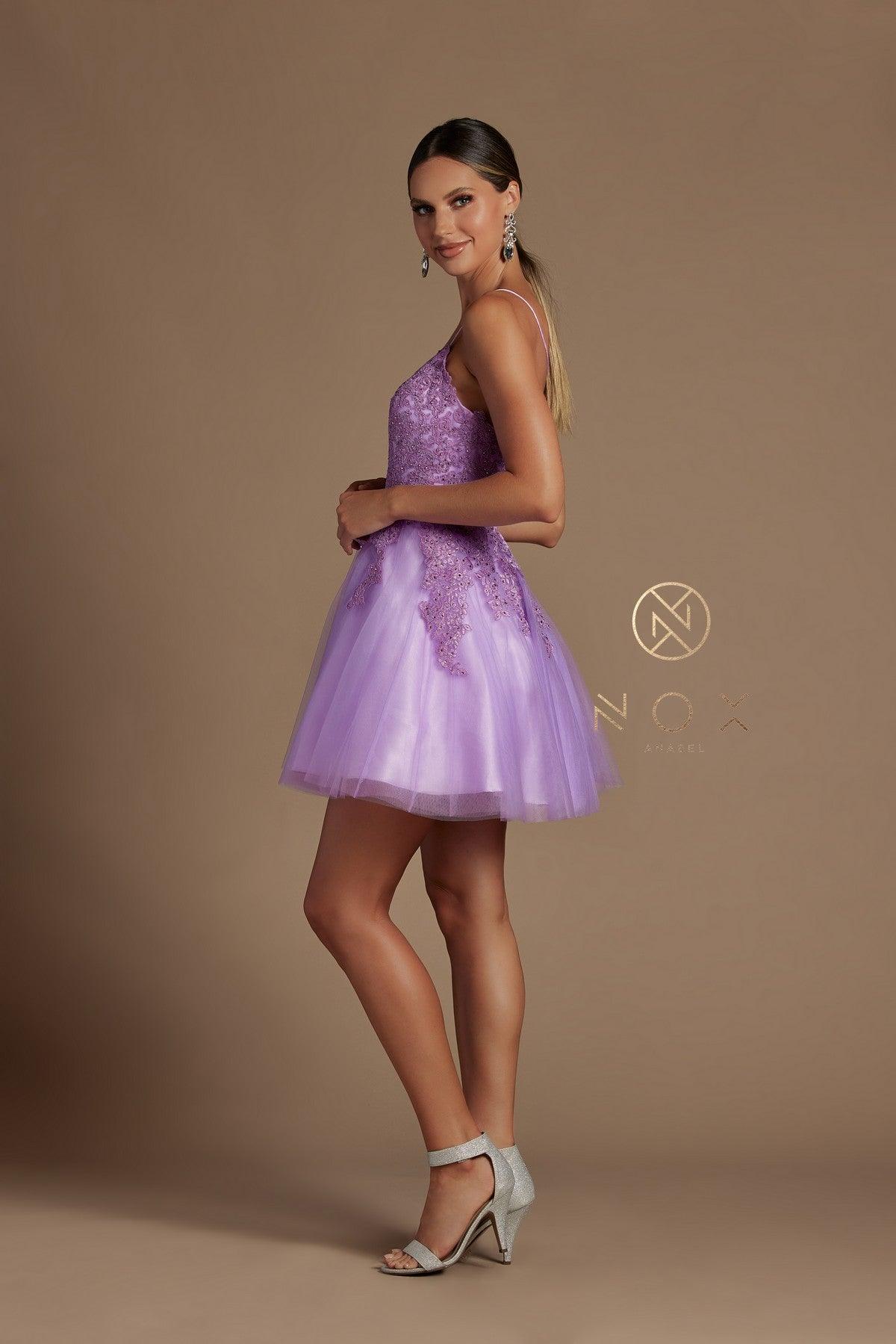 Short Homecoming Spaghetti Strap Cocktail Dress - Image 12
