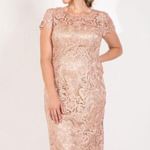 Short Lace Mother of Bride Dress