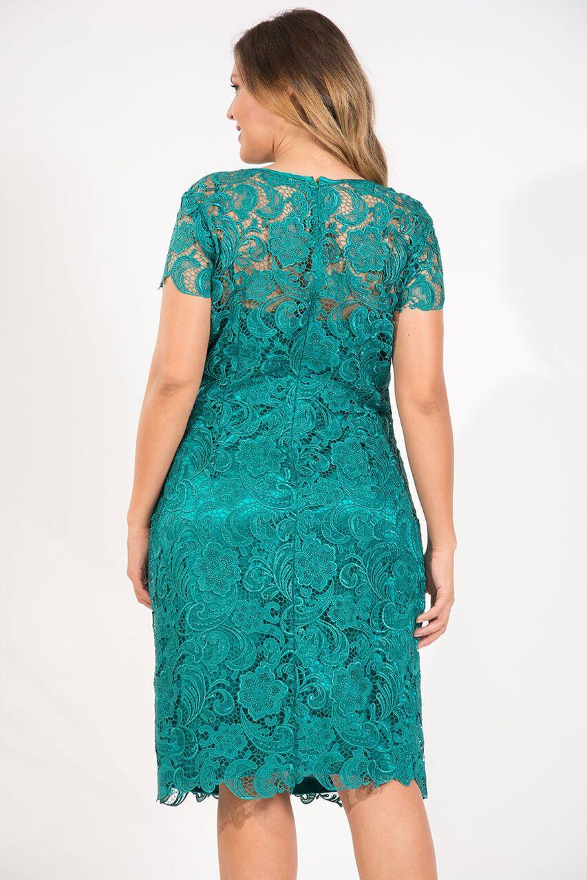 Short Lace Mother of Bride Dress - Image 18