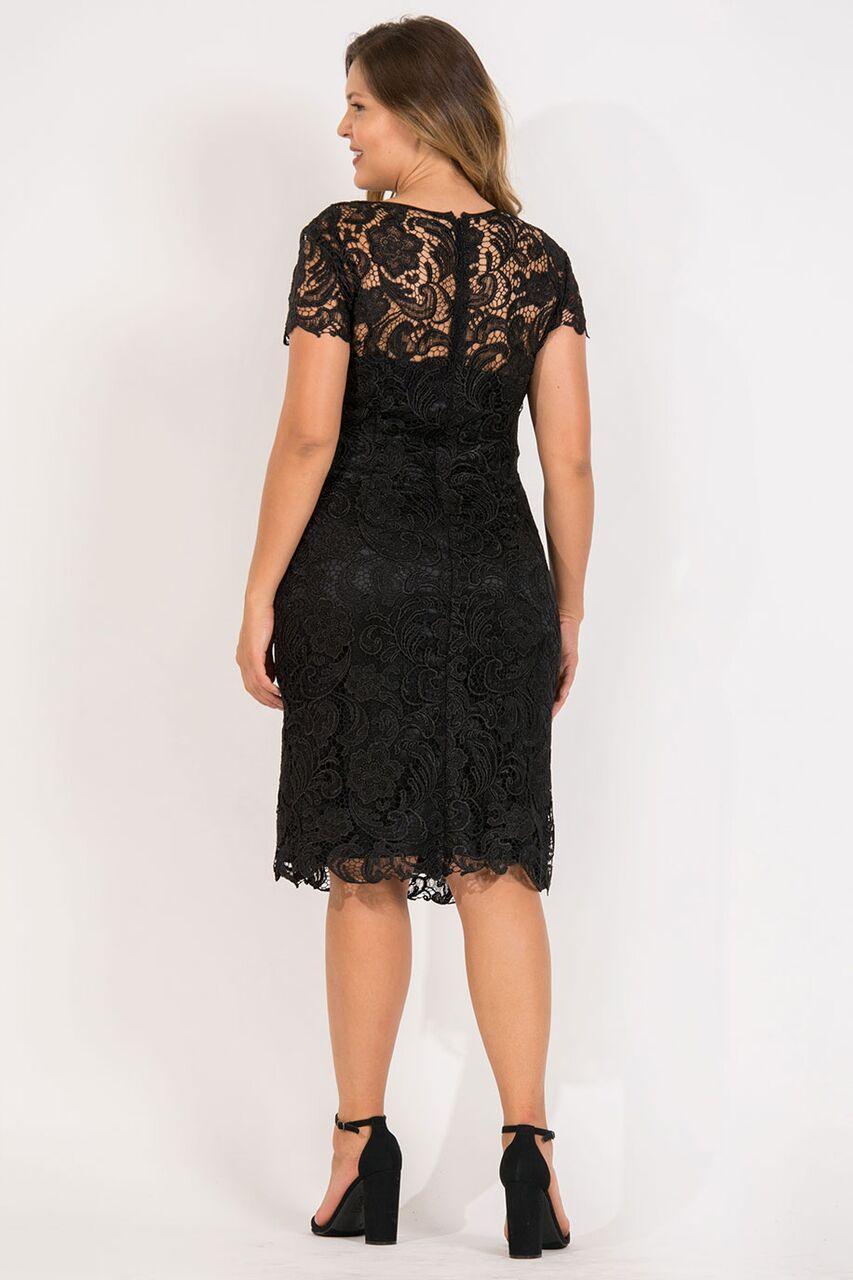 Short Lace Mother of Bride Dress - Image 22
