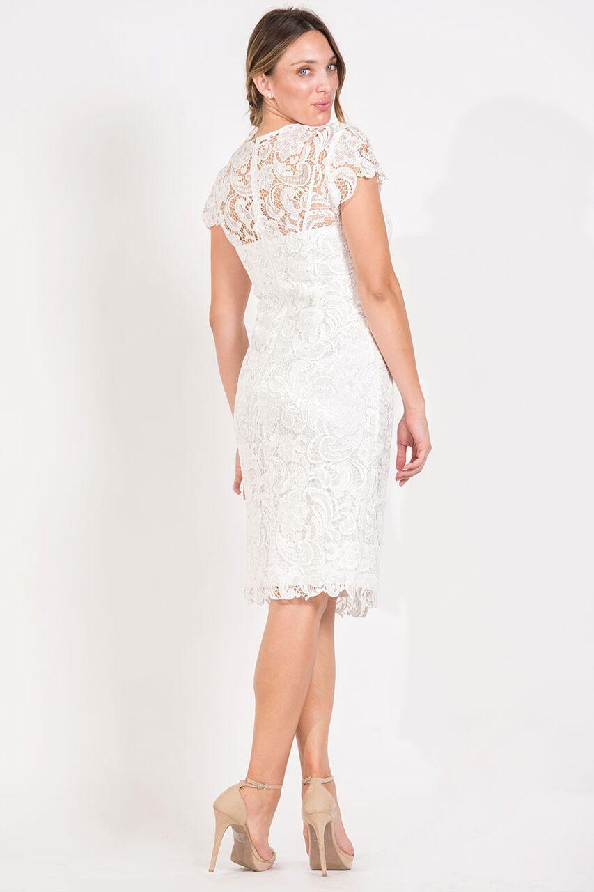 Short Lace Mother of Bride Dress - Image 24