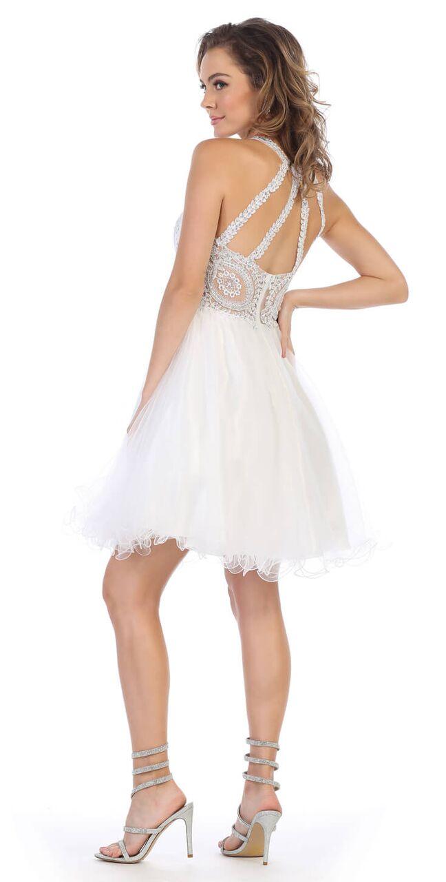 Short Prom Halter Neck Homecoming Dress - Image 9
