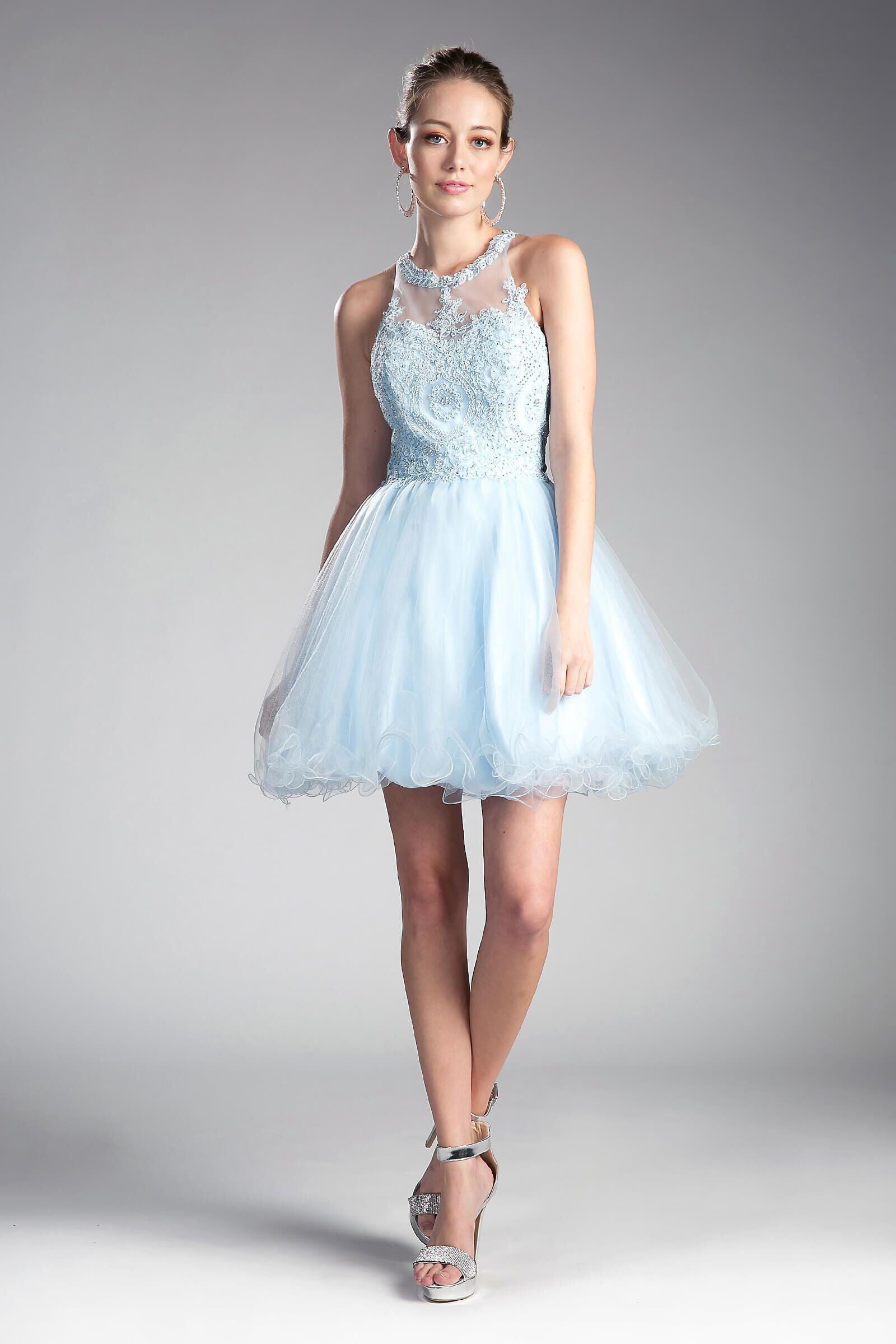 Short Prom Halter Neck Homecoming Dress - Image 10