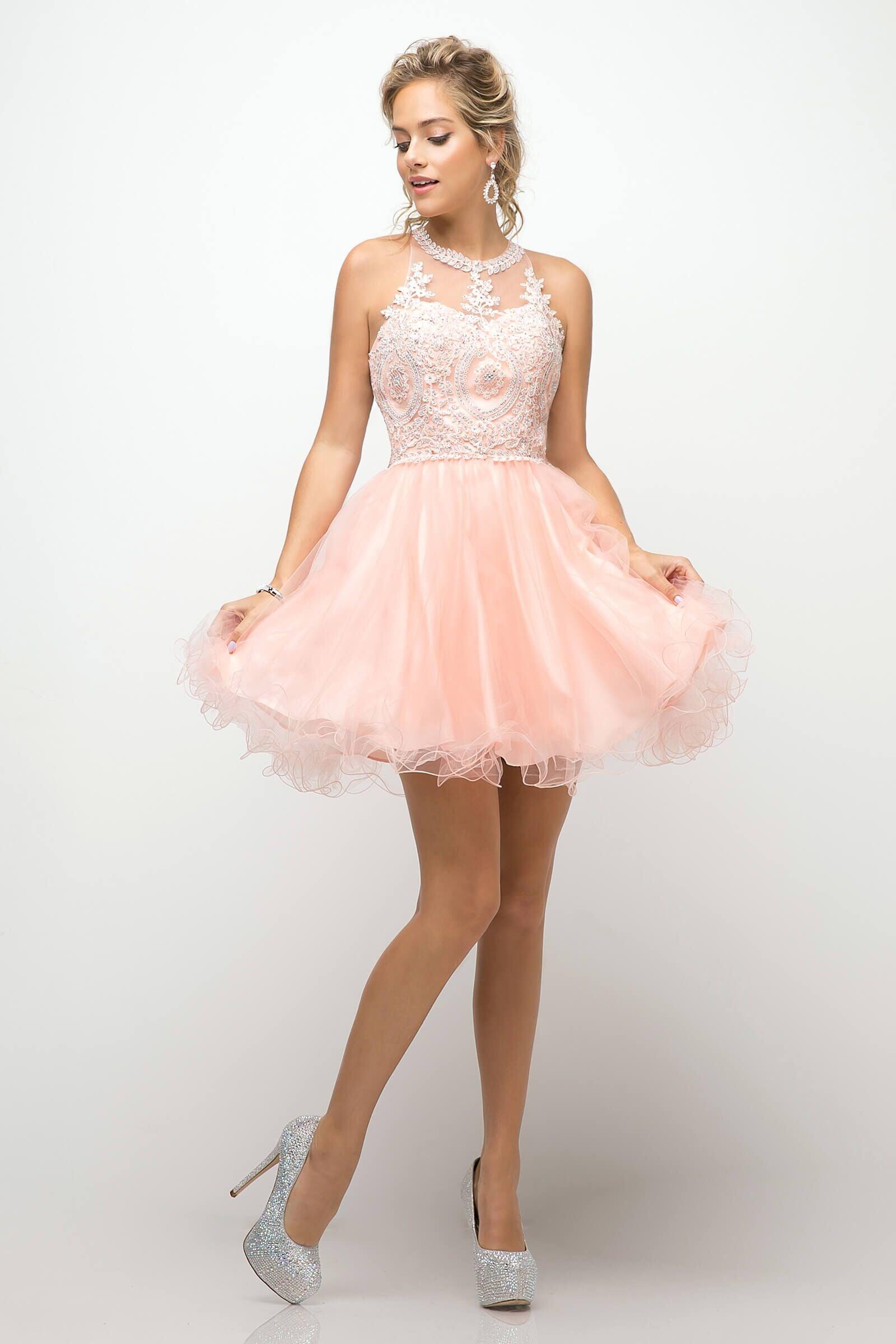 Short Prom Halter Neck Homecoming Dress - Image 12