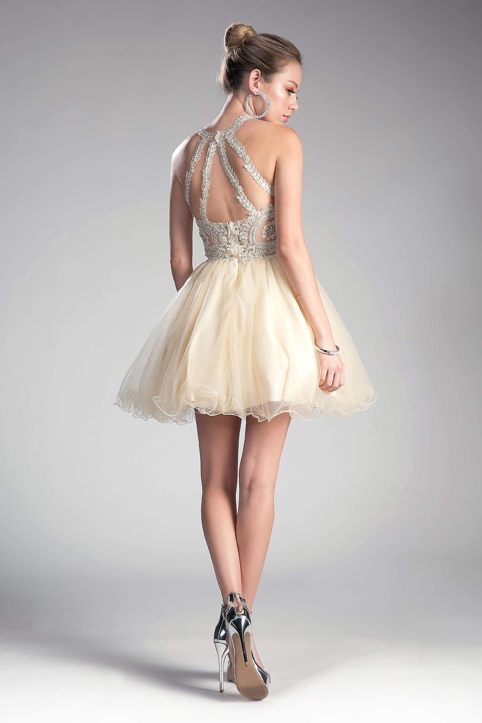 Short Prom Halter Neck Homecoming Dress - Image 15