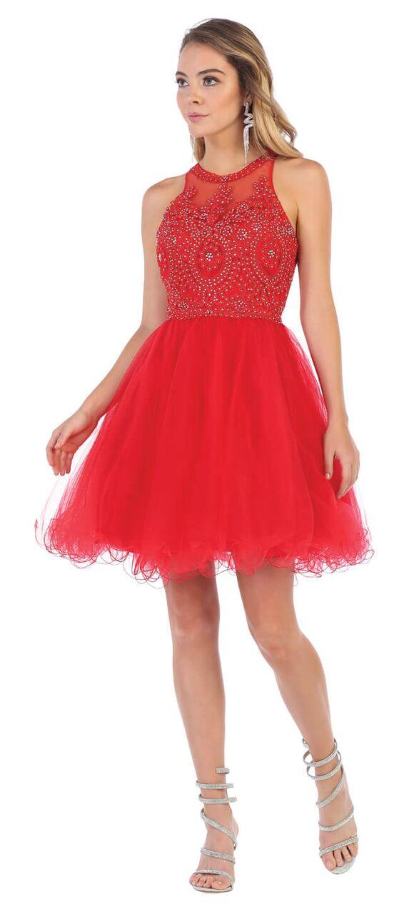 Short Prom Halter Neck Homecoming Dress - Image 16