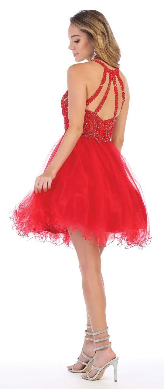 Short Prom Halter Neck Homecoming Dress - Image 17