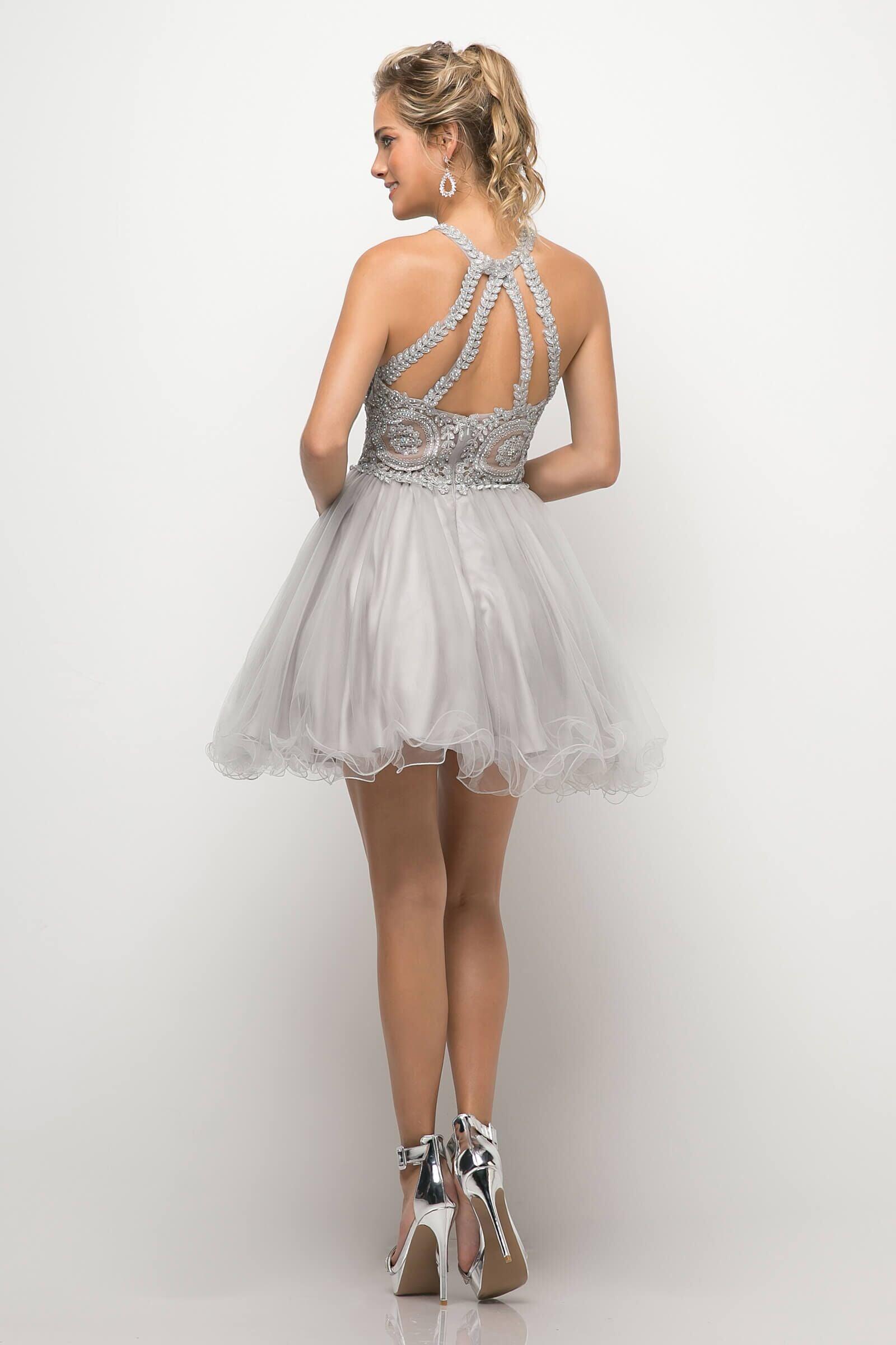Short Prom Halter Neck Homecoming Dress - Image 18