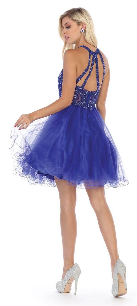 Short Prom Halter Neck Homecoming Dress - Image 4