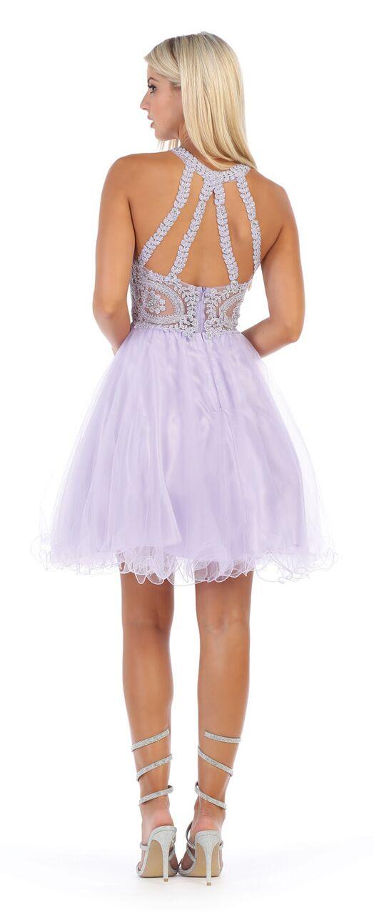 Short Prom Halter Neck Homecoming Dress - Image 6