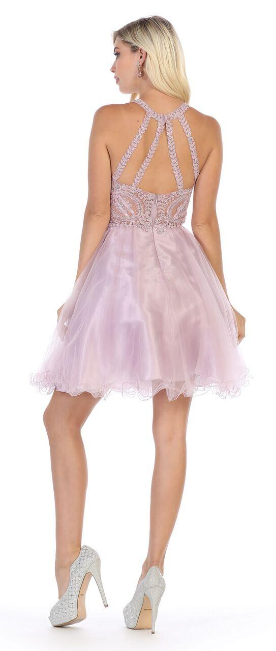 Short Prom Halter Neck Homecoming Dress - Image 7