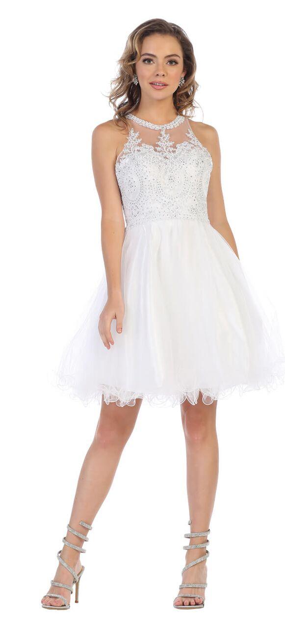 Short Prom Halter Neck Homecoming Dress - Image 8