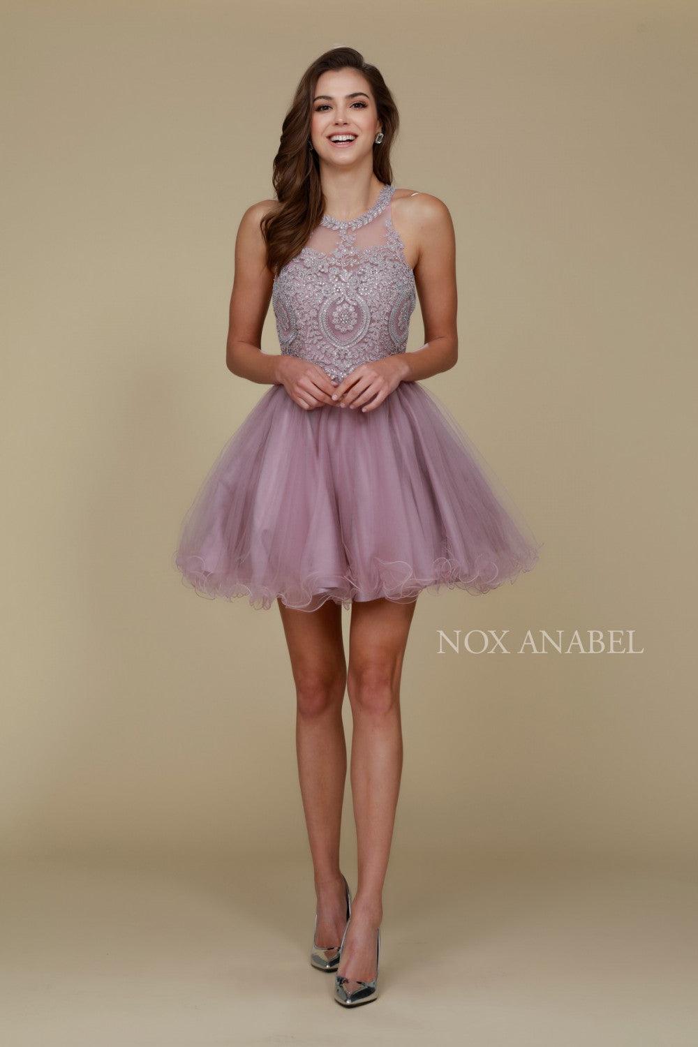 Sleeveless Short Tulle Homecoming Dress - Image 9